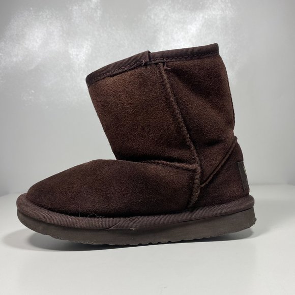 Ugg Youth Boots Classic Short 5281 Dark Brown Sz 12 - Picture 7 of 15